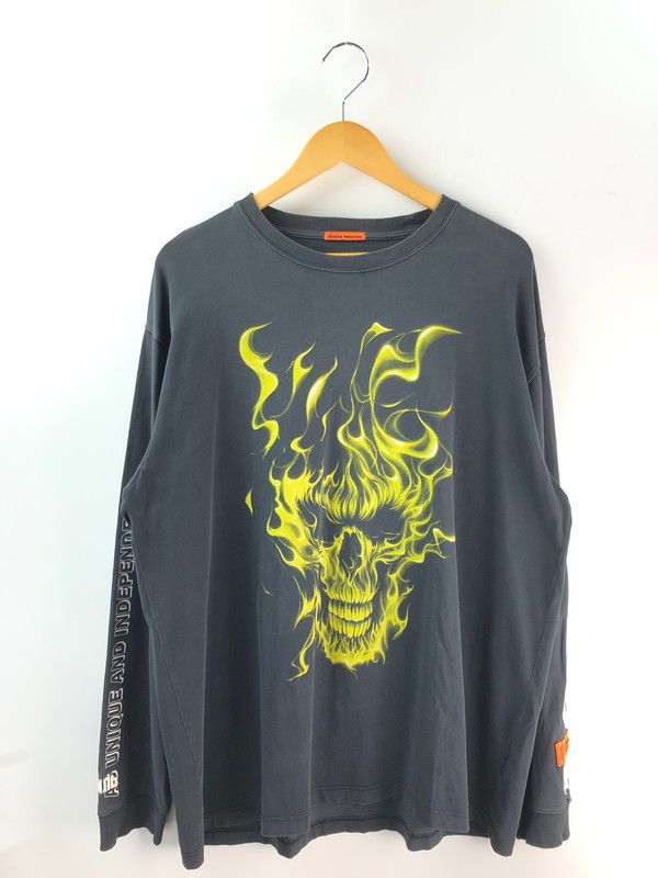 中古】【メンズ】 HERON PRESTON ヘロンプレストン PRINTED LS