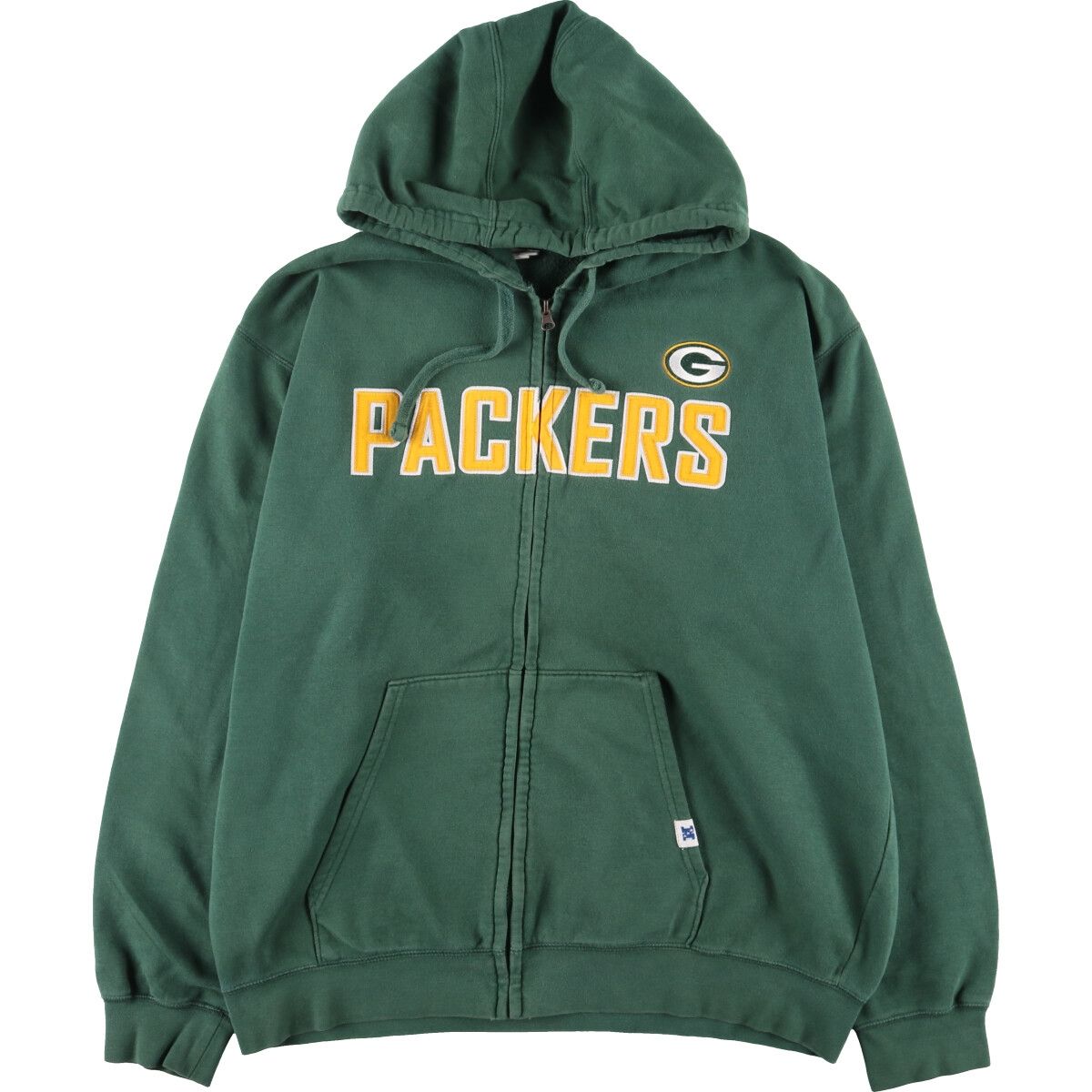 古着 NFL TEAM APPAREL NFL GREEN BAY PACKERS グリーンベイパッカーズ スウェットフルジップパーカー メンズXL/eaa433572