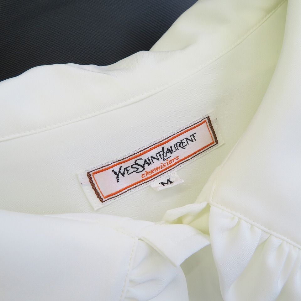 イヴ・サンローラン YVES SAINT LAURENT ヴィンテージ ボウタイ フリル