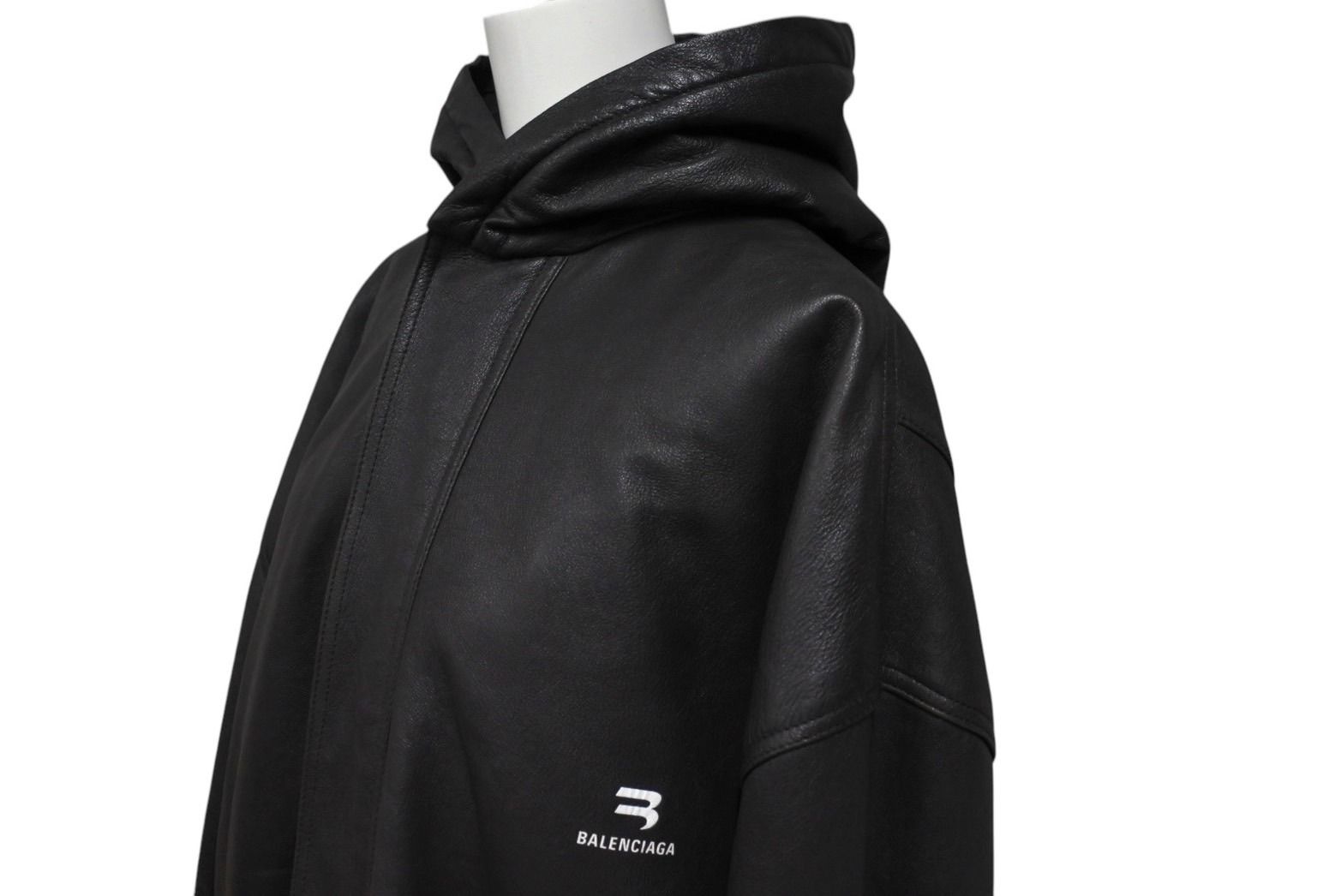 BALENCIAGA レザーブルゾンジャケット 44 BALENCIAGA バレンシアガ 22AW スポーティ B タクシー レザー