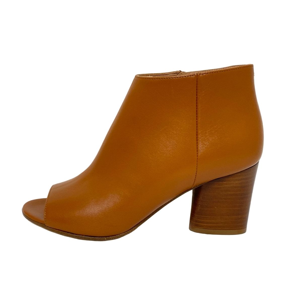 Maison Margiela メゾンマルジェラ ショートブーツ 37 1|2 レディース - ブラウン オープントゥ レザー