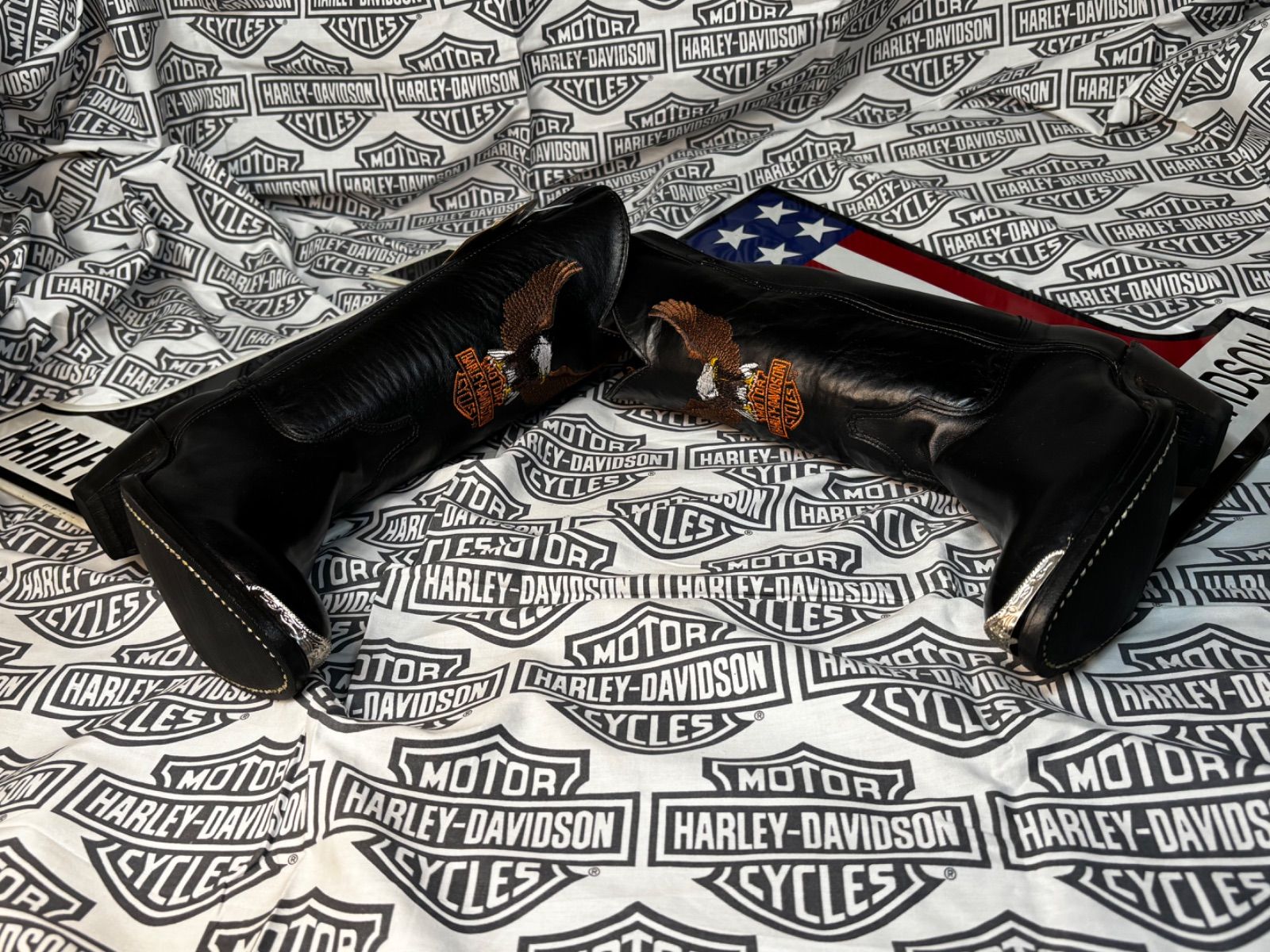 高品質の本革製ウエスタン ブーツ