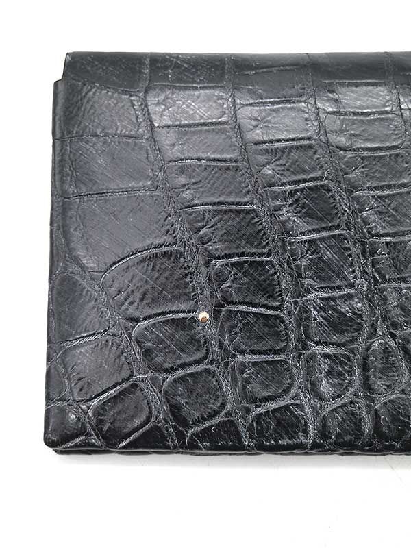 T・MBH 葉合せ札入れポロサスクロコヌバックこげ茶ブルームパティーヌ