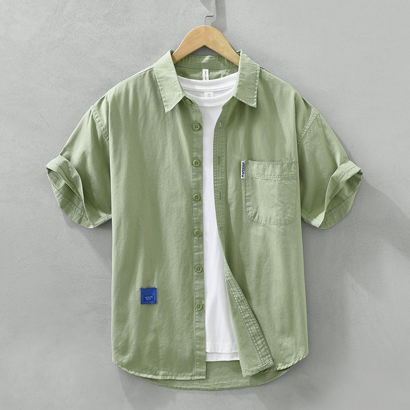 半袖シャツ 上質 コットンシャツ メンズ Tシャツ 新品  夏 サマー 半袖シャツ  心地良し