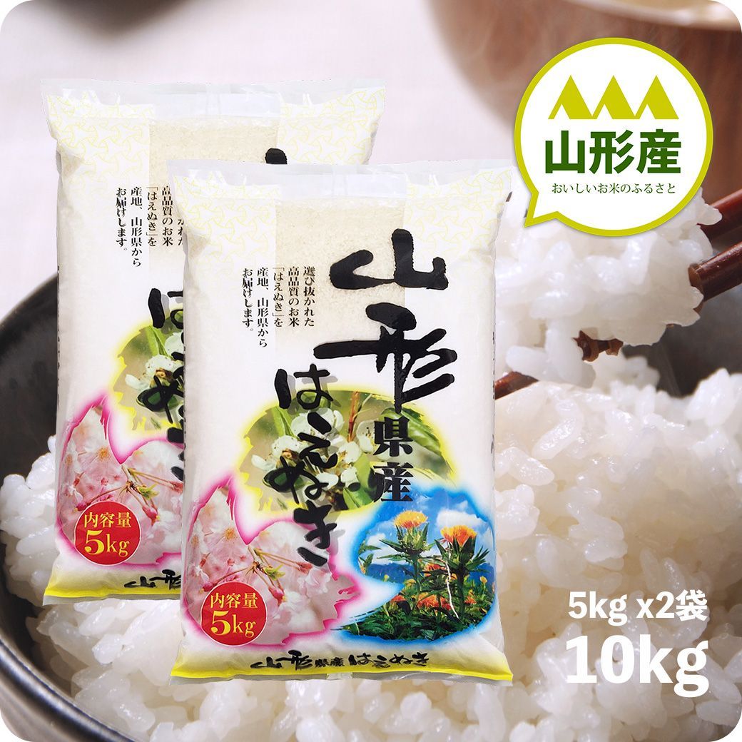 山形産はえぬき 10kg お米 10キロ 令和6年産 白米 沖縄配送不可