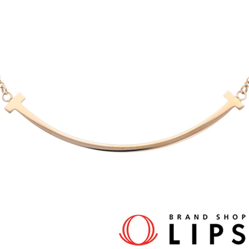 ティファニー Tスマイルスモールネックレス 60011678 K18PG レディース  