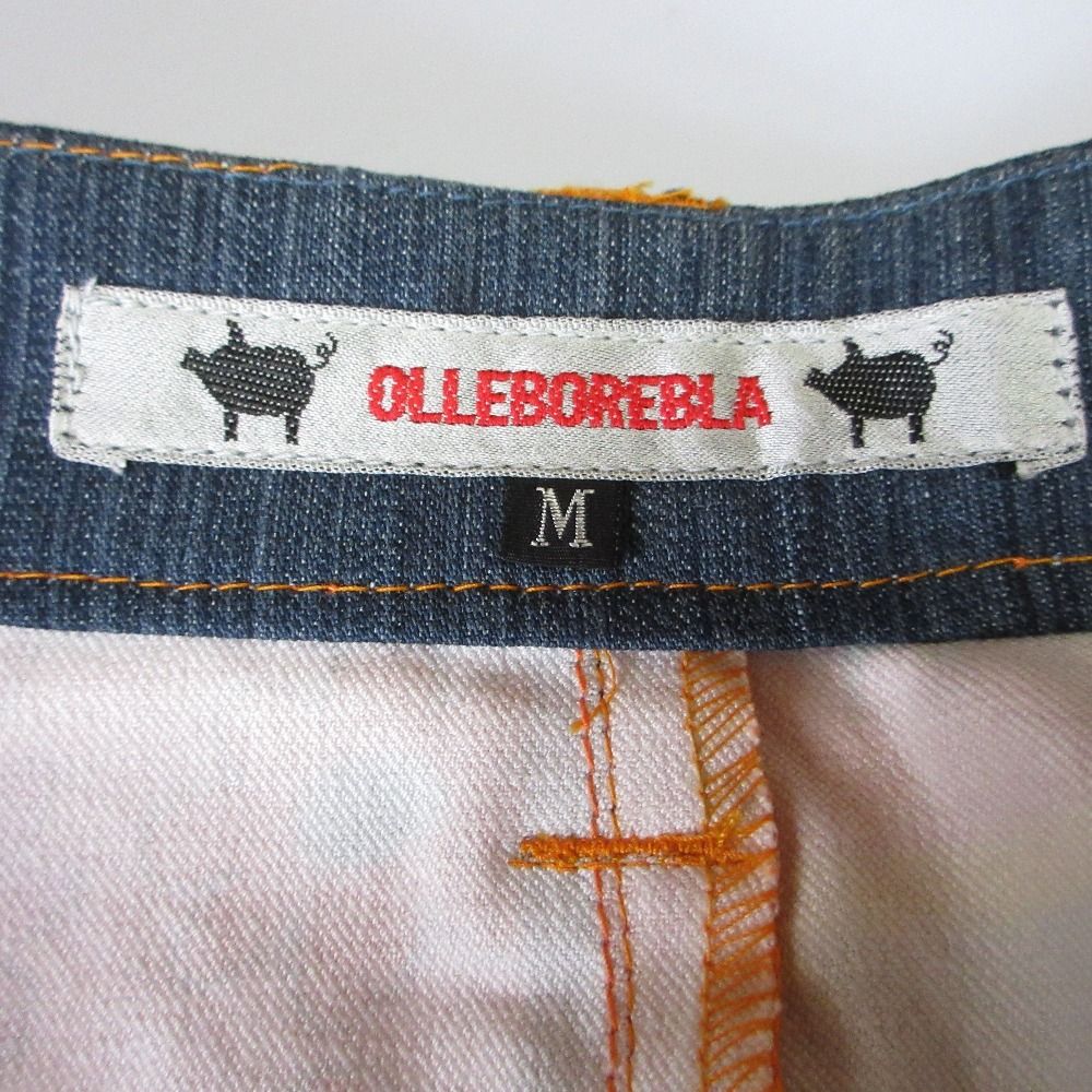 美品】OLLEBOREBLA アルベロベロ ボトムス 総柄 ブタさん 万国旗