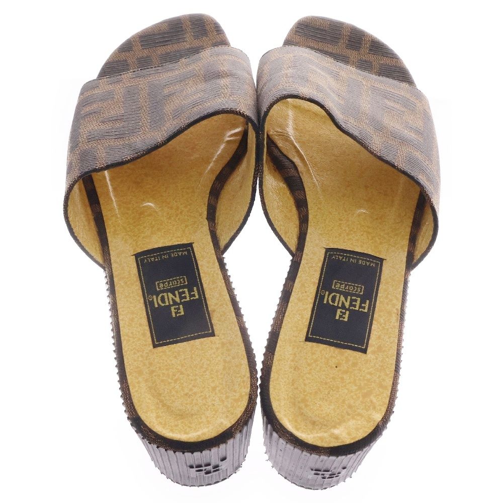 FENDI フェンディ ショートパンツ ズッカ柄 ブラウン 中古 S~M
