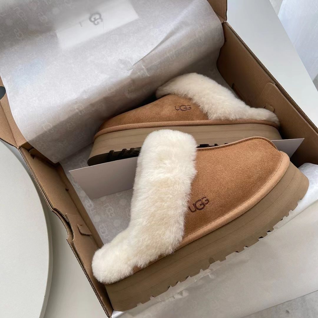 UGG アグ スリッパ 厚底 サンダル ルームシューズ Disquette Slipper