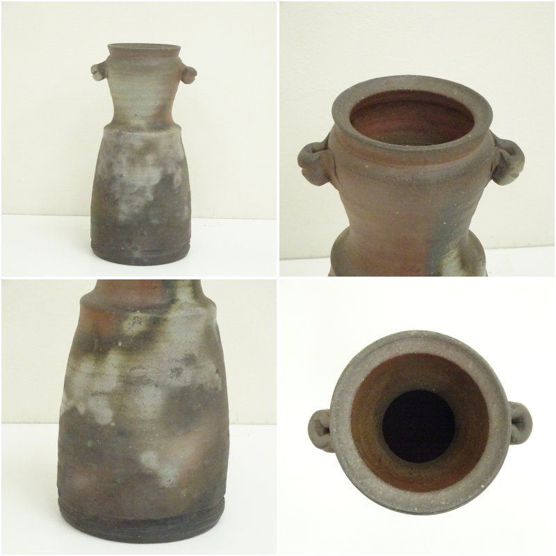備前焼 小西陶古造 花入（共箱） 花入れ 茶道 茶道具 花瓶 花器