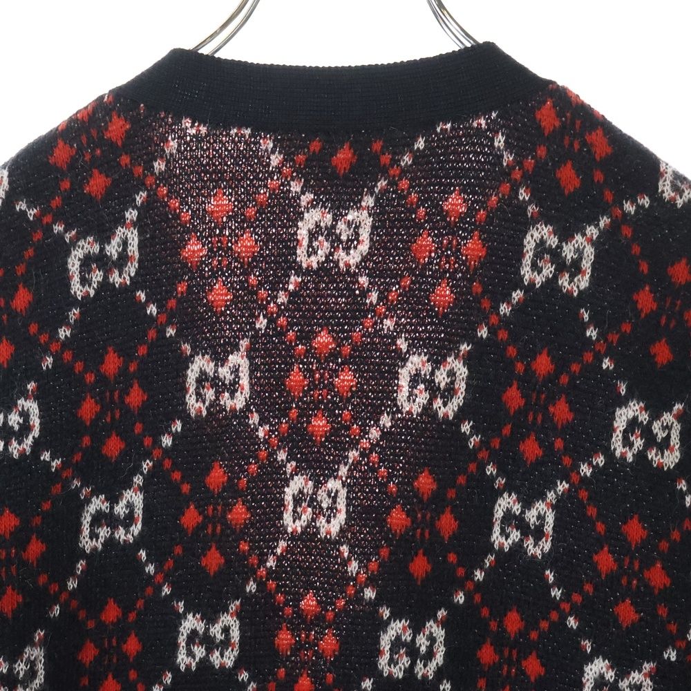 GUCCI (グッチ) GG ダイヤモンド アルパカ混 ニット