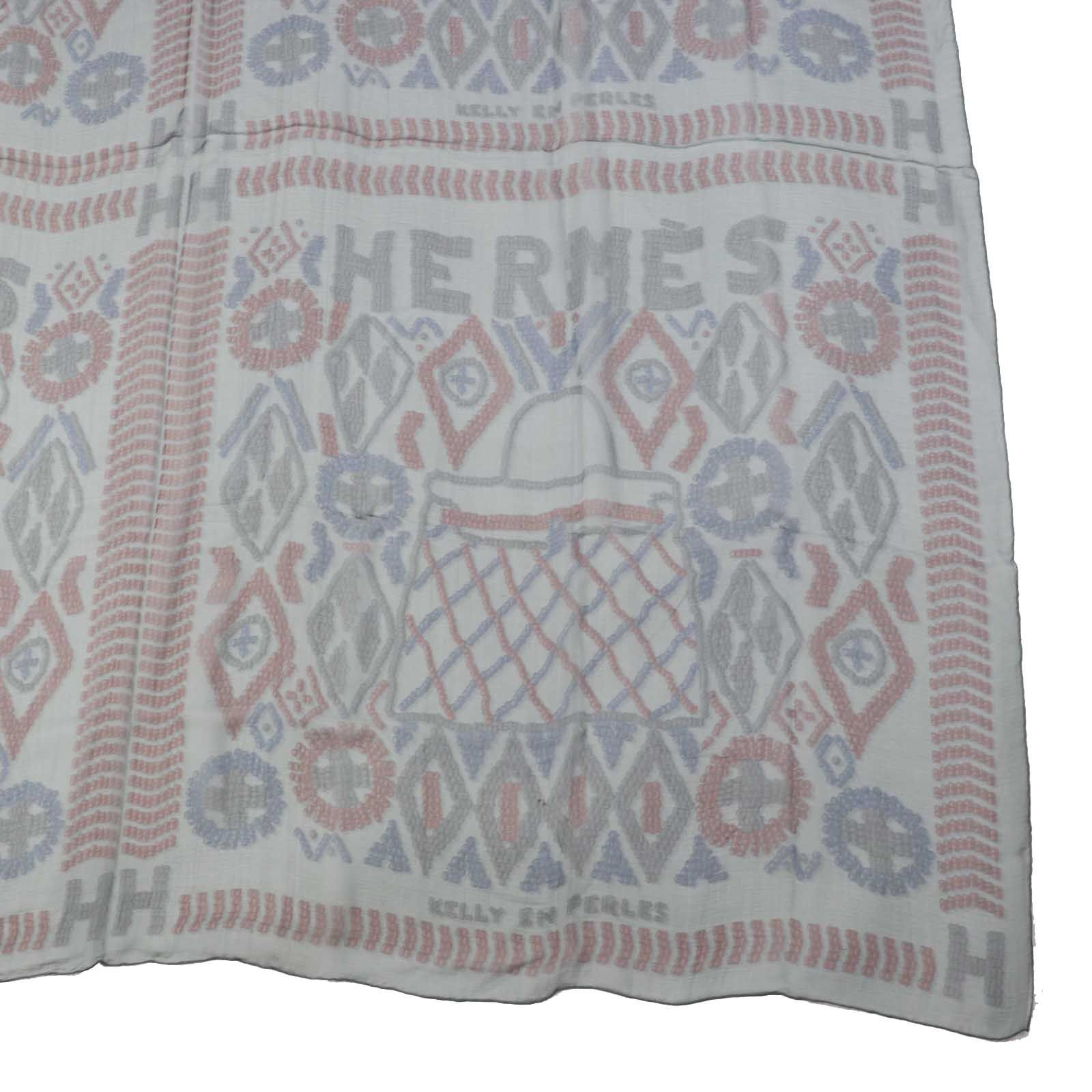 HERMESエルメス シルクモスリン140 スカーフ フランス ビンテージ レア  