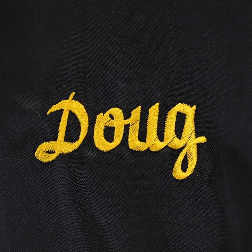 オールド 70s 80s バック刺繍 長袖 ブルゾン ブラック系 OLD メンズ