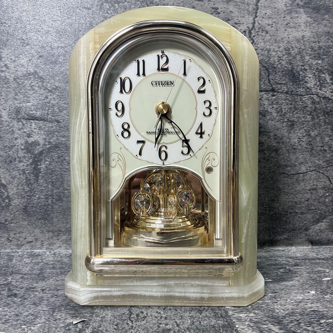 CITIZEN アーチ型置時計 振り子付き