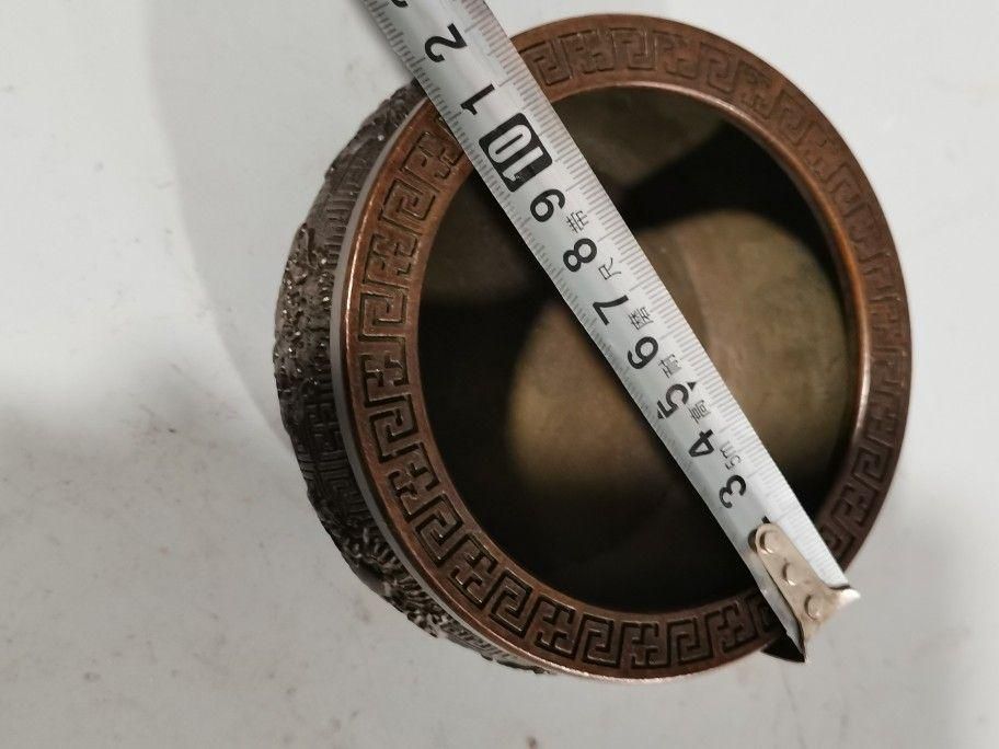 八宝 銅器 吉祥聚宝盆 書道具 文房具 装飾品 工芸品 美術品 置物 吉祥