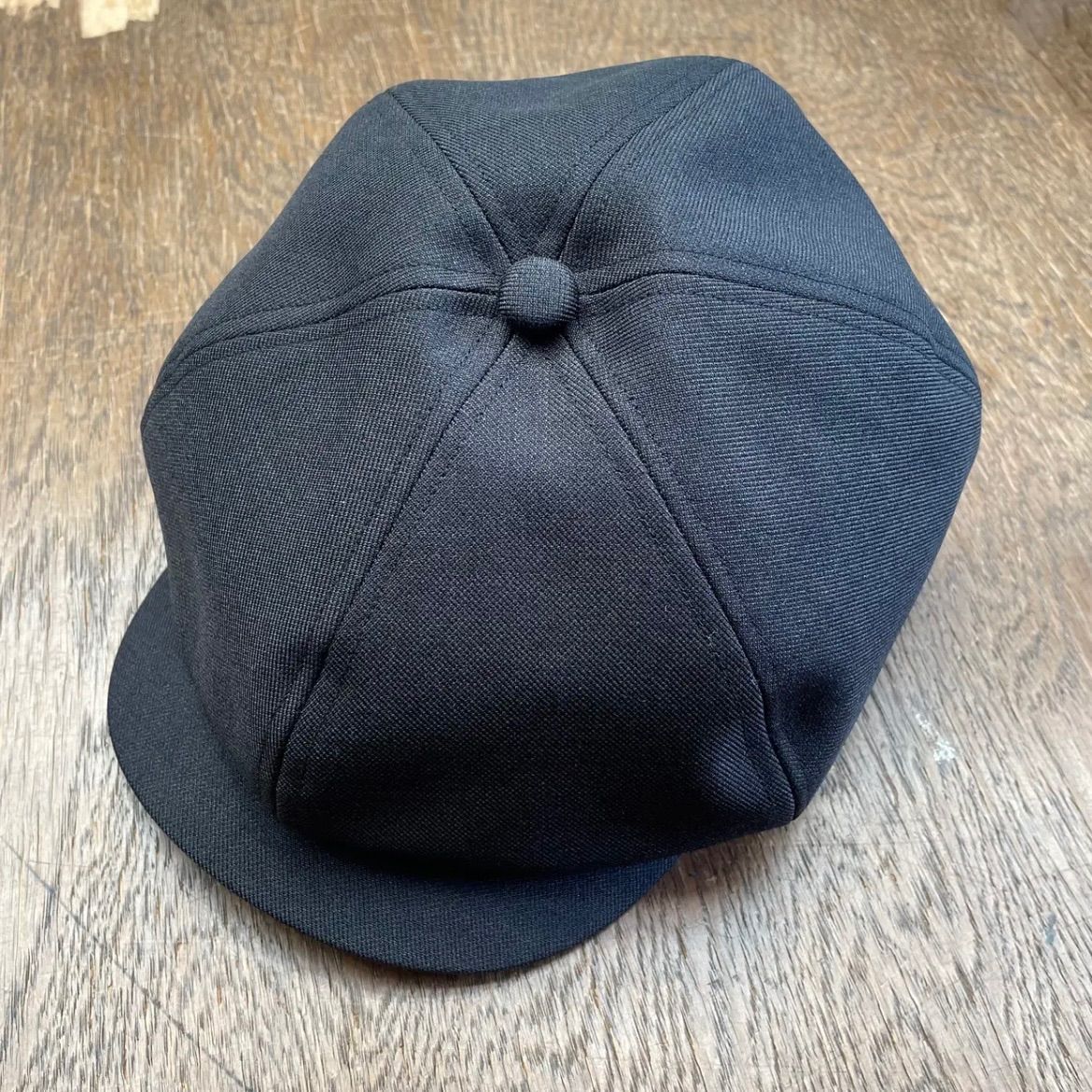 never trust シャンブレー ６方ベレー型キャスケット BLACK モッズ レトロ 昭和 ハンチング