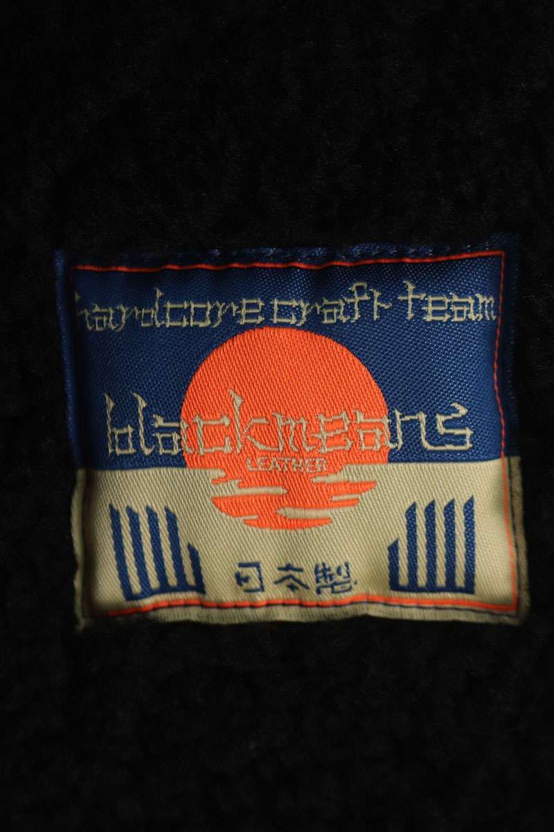 ブラックミーンズ 945-71TJ194-1 ジップデザインムートンレザー  