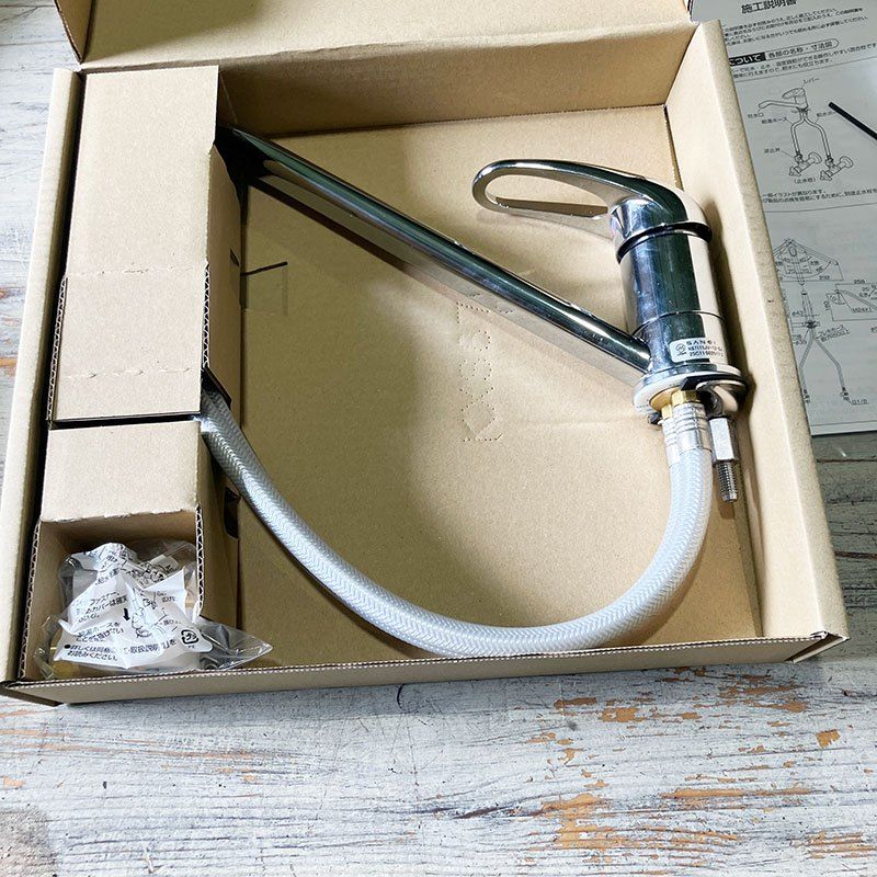 アウトレット 【未使用】 SANEI シングルワンホール混合栓 K87111JV 13