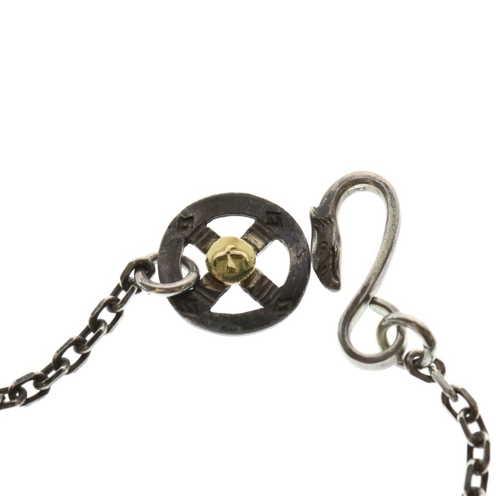 メタル付きホイール細角チェーン ネックレスチェーン