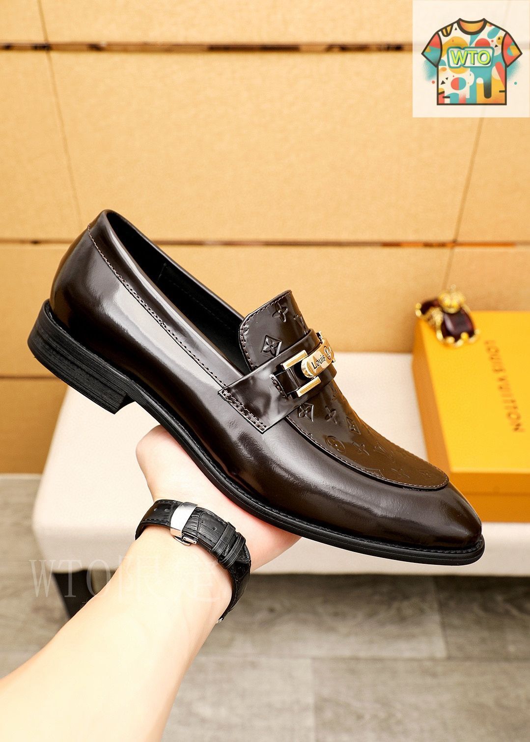 ルイヴィトン　革靴　28.5㎝ LOUIS VUITTON ルイ・ヴィトン カジュアルレザーシューズ25