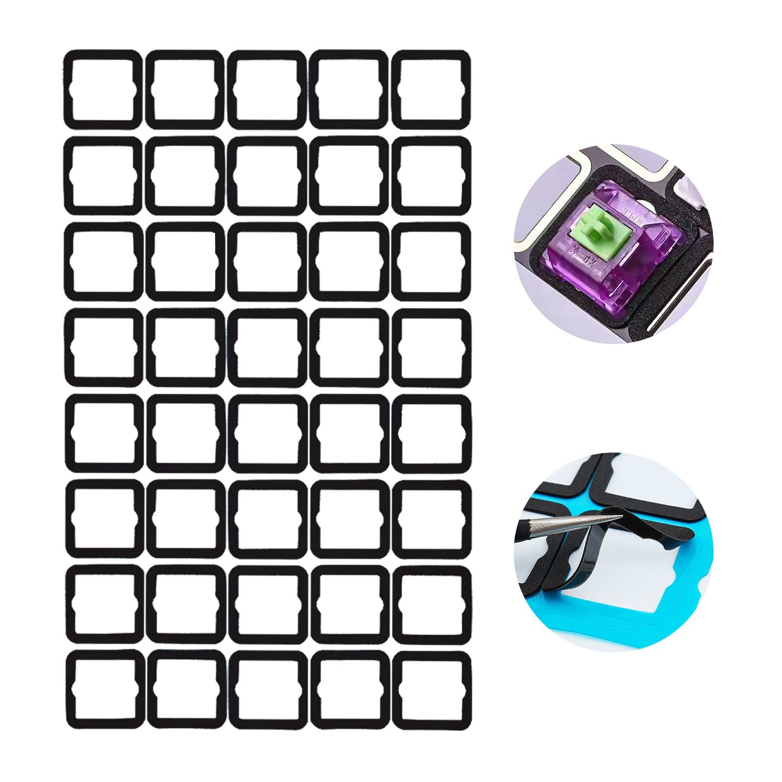 Terukir Keyboard Switch Pads 120pcs Switch Sound Dampeners Switch Films Isolation for Mechanical Keyboard Switches [スイッチフィルム]
