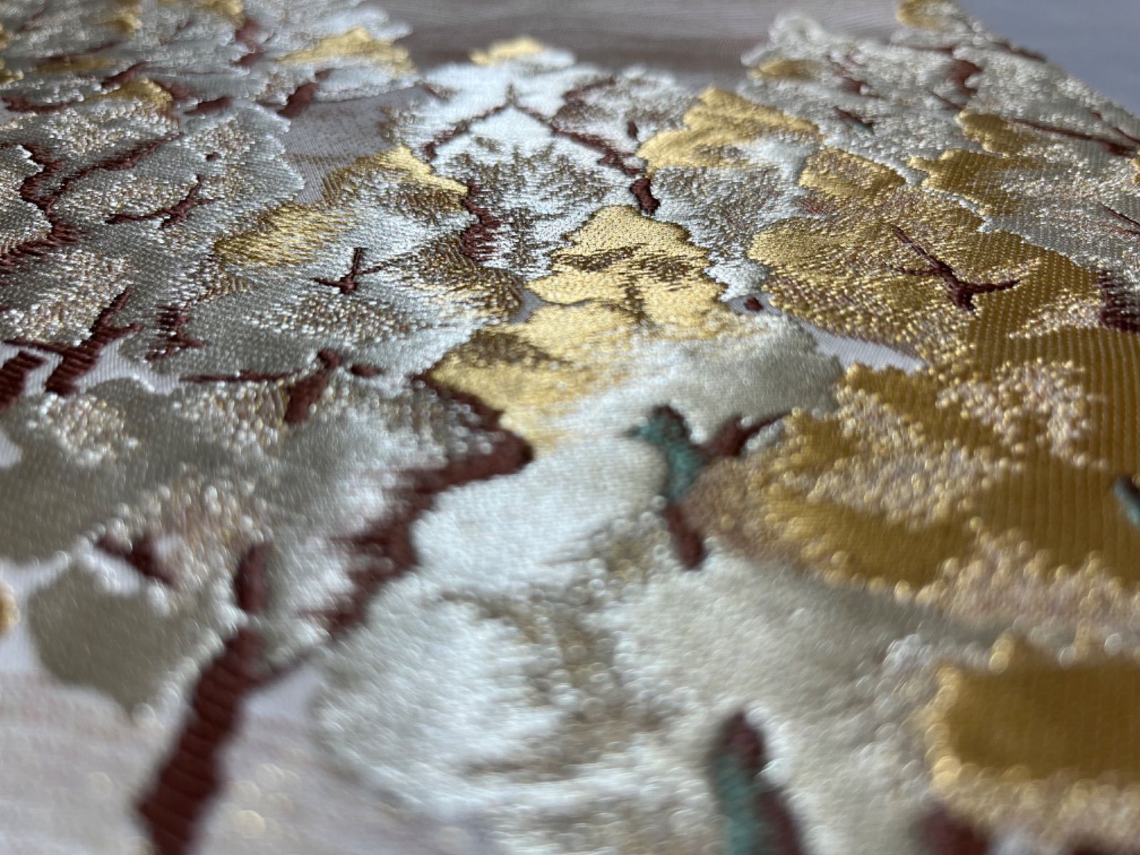 豪華絢爛綺麗美品☆本金箔☆正絹六通袋帯 - メルカリ