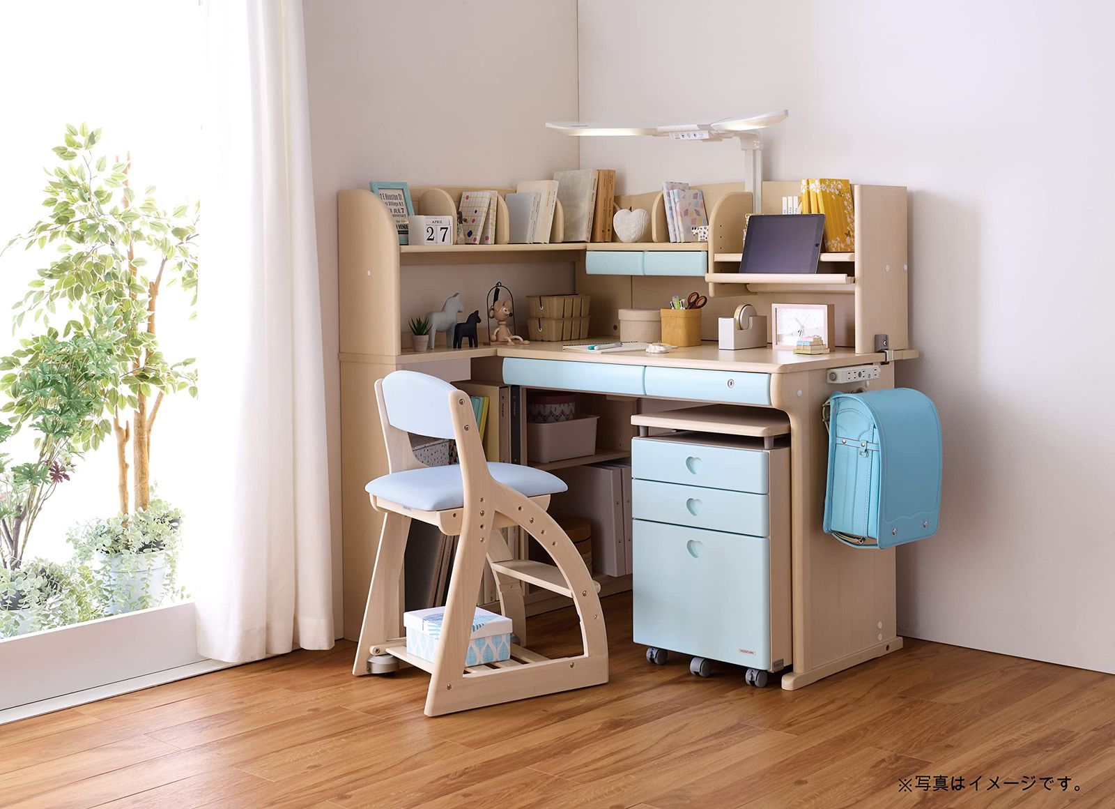 ブルー ベージュ