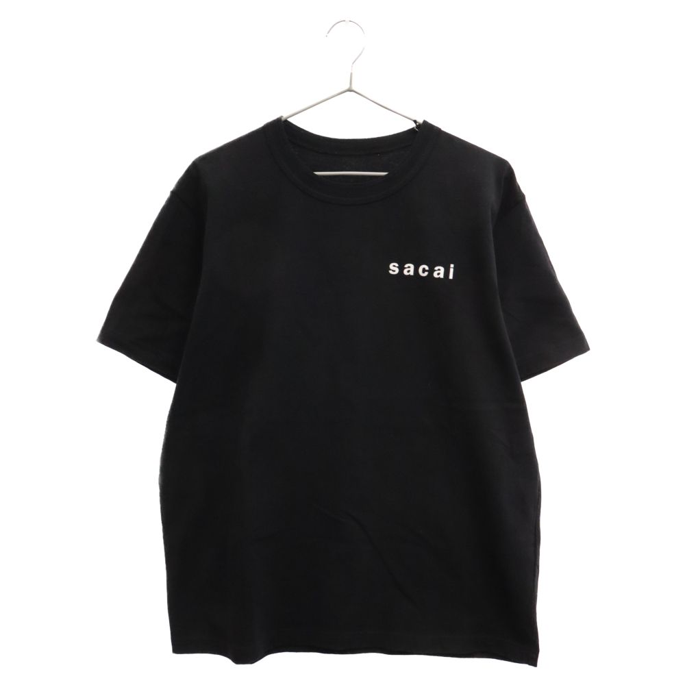 Sacai (サカイ) 23SS Hello sacai プリントTシャツ 半袖 ショートスリーブカットソー 23-0537S ブラック - メルカリ