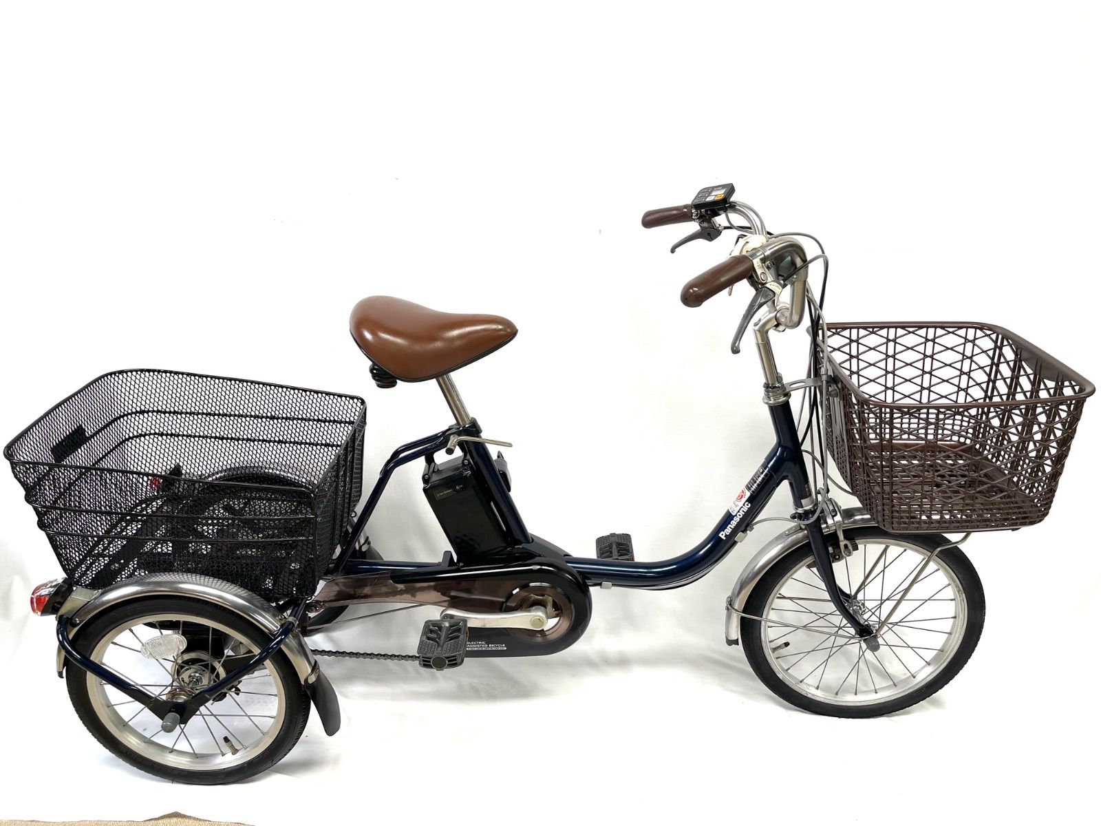 送料無料 Panasonic電動アシスト三輪車 8Ah長押し5点灯 動作確認済 送料無料Panasonic 電動アシスト三輪自転車8Ah長押し5点灯動作確認済