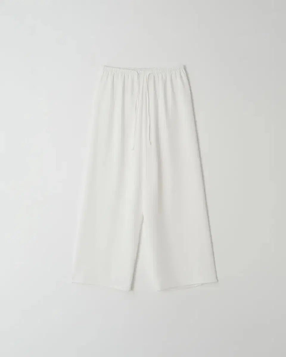 Leeds shell banding pants long ivory