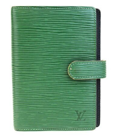 【中古】 ルイヴィトン LOUIS VUITTON アジェンダ PM 手帳カバー エピ ボルネオグリーン レザー R20054 07EG429