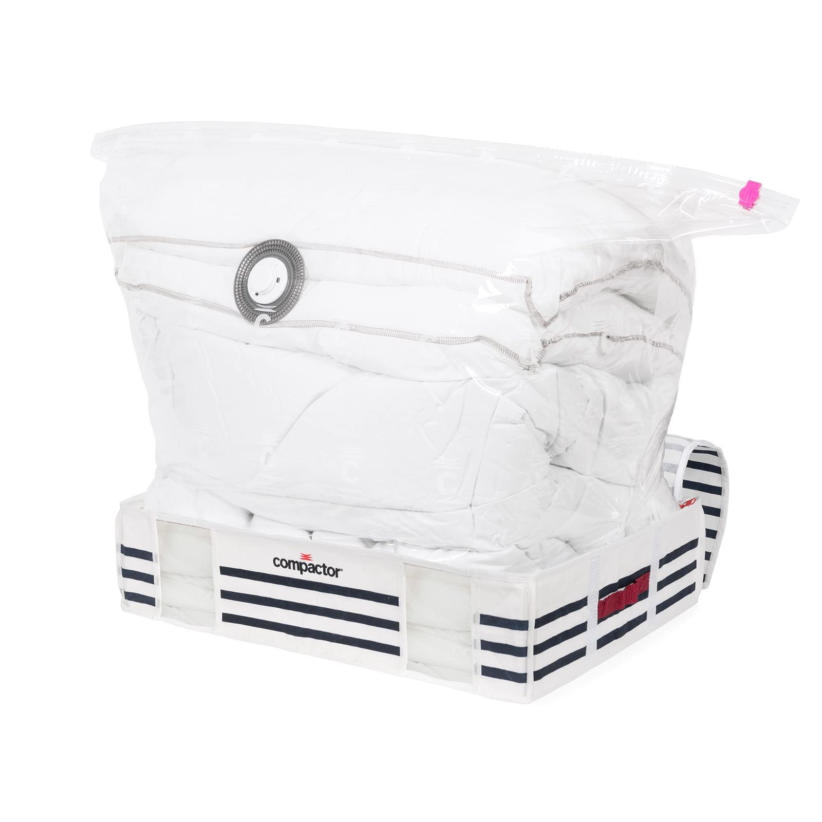【新着商品】15.5×65×50 圧縮 収納袋 布団収納 】衣類収納 202881 マリン柄 圧縮袋 【 Compactor
