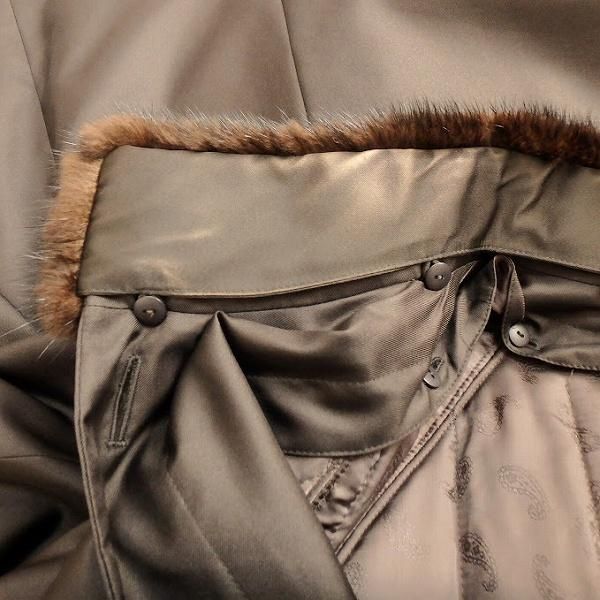 wnc レリアン Leilian コート 13+ 焦げ茶 中綿ライナー付き 大きい