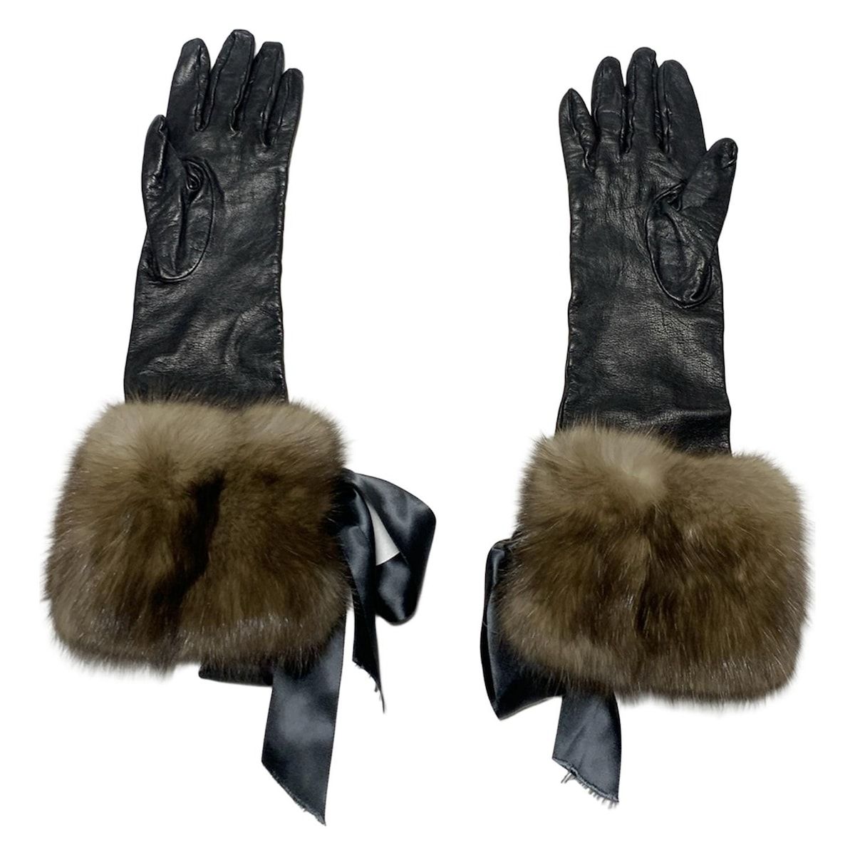 未使用◇フォクシー　カシミア　フォックス　手袋　36000円　ロング 未使用◇フォクシー カシミア フォックス 手袋 36000円 ロング