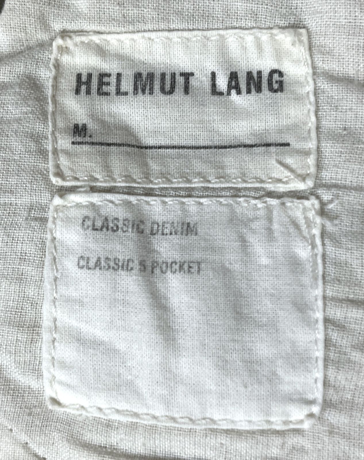 本人期 HELMUT LANG|ヘルムートラング CLASSIC 5POCKET DENIM 本人期 HELMUT LANG|ヘルムートラング CLASSIC 5POCKET DENIM