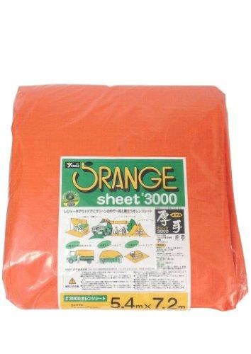 【新品・2営業日で発送】ユタカメイク ユタカ #3000オレンジシート 5.4m×7.2m code:7946848