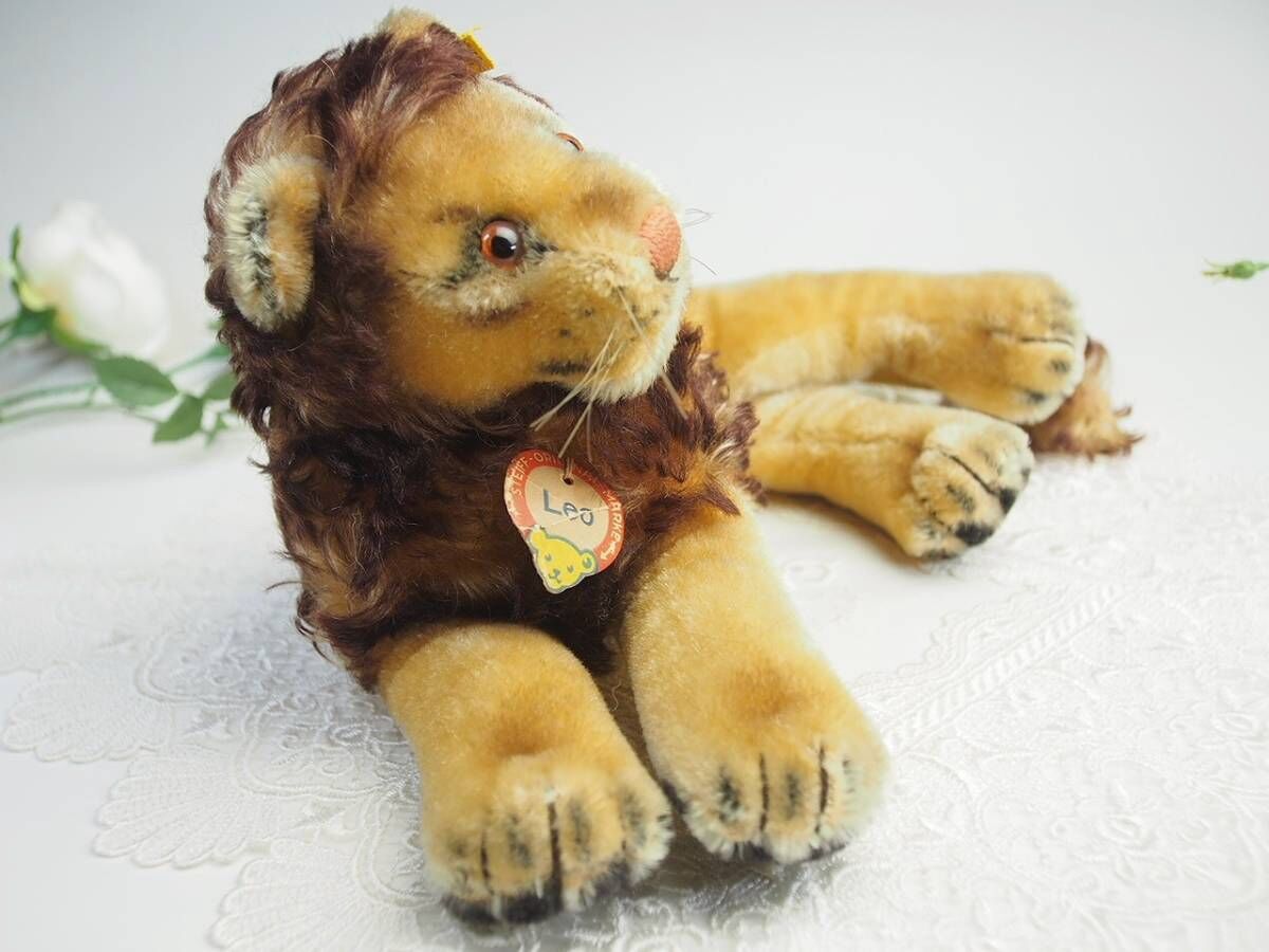 送料無料☆シュタイフ☆Leo Lion 22cm ID完品☆(初期№タグ付き)レオ