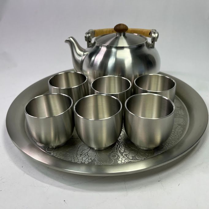TUMASEK PEWTER ツマセク ピューター 錫製 茶筒 茶道具 草花紋 Yahoo!オークション -「tumasek pewter」の落札相場・落札価格