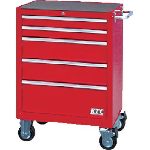 ＫＴＣ ローラーキャビネット ５段５引出し レッド