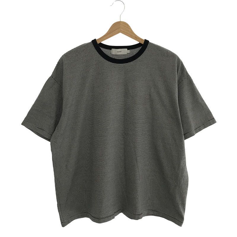 Graphpaper / グラフペーパー | 2023SS | Narrow Border S/S Tee / バインダーネック | 1 | メンズ