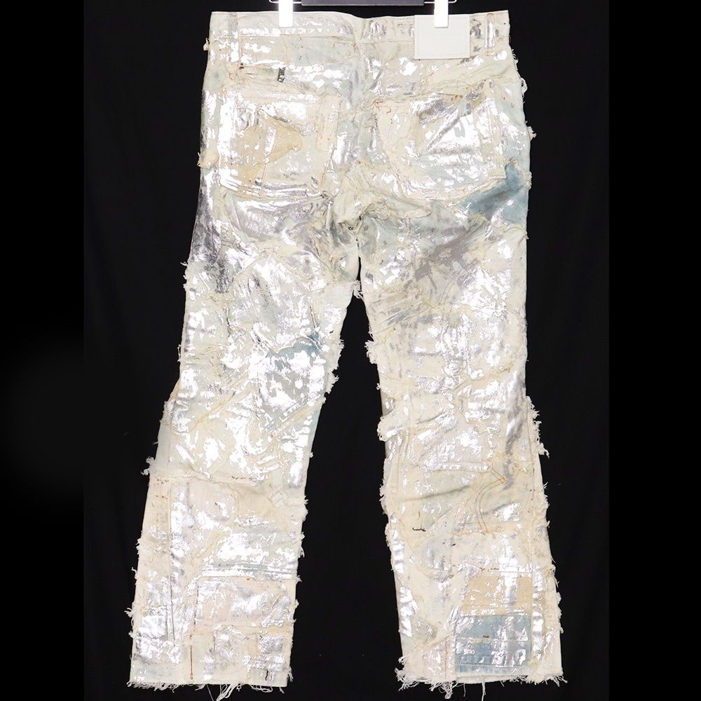 未使用 INNOCENCE NYC Metallic Patchwork Denim Pants サイズ34 