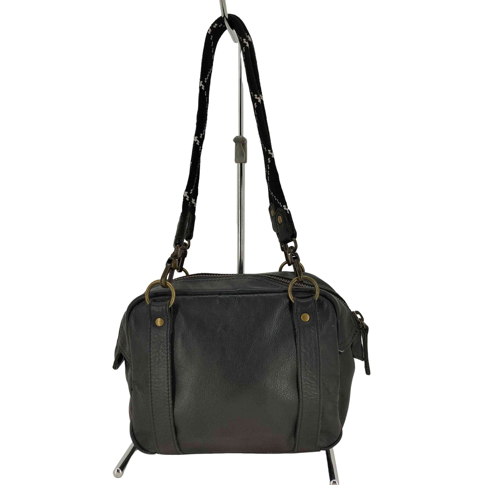 DIESEL◇1dr-Fold Xs◇Dロゴ レザー ハンドバッグ 2way (DIESEL