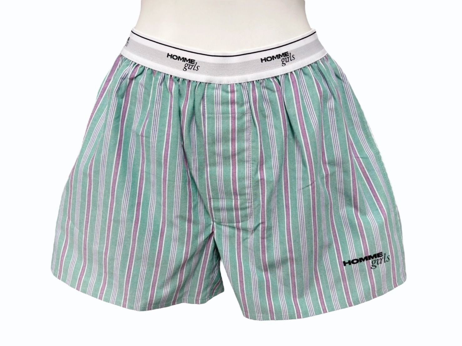 HOMME girls ロンハーマン　ボクサーパンツ 水色ストライプ HOMME girls ロンハーマン ボクサーパンツ 水色ストライプ HOMME
