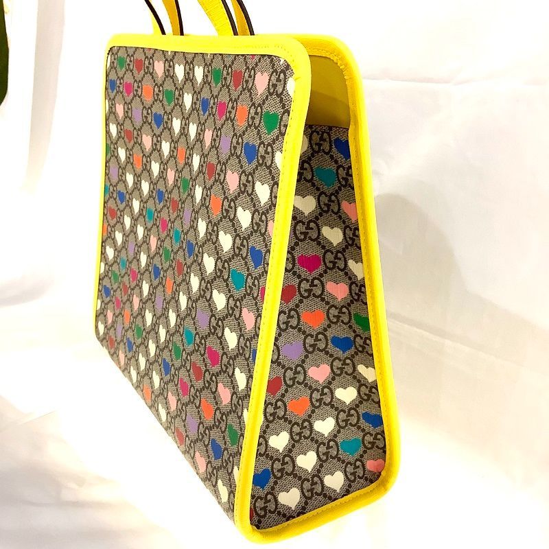 GUCCI チルドレンズ コーテッドキャンバスGGハート【中古】 KB