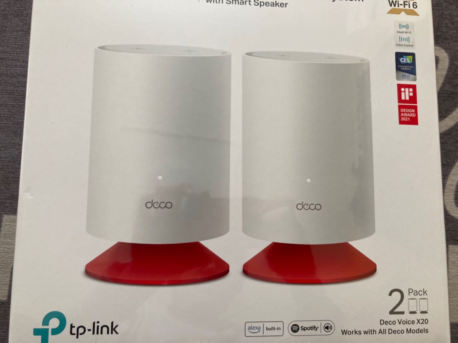 TP-Link WiFiルーター Deco Voice X20 2ユニットセット - メルカリShops