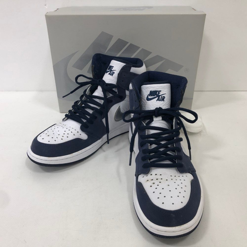 07w8198☆ NIKE AIR JORDAN 1 HIGH OG CO.JP “WHITE/MIDNIGHT NAVY