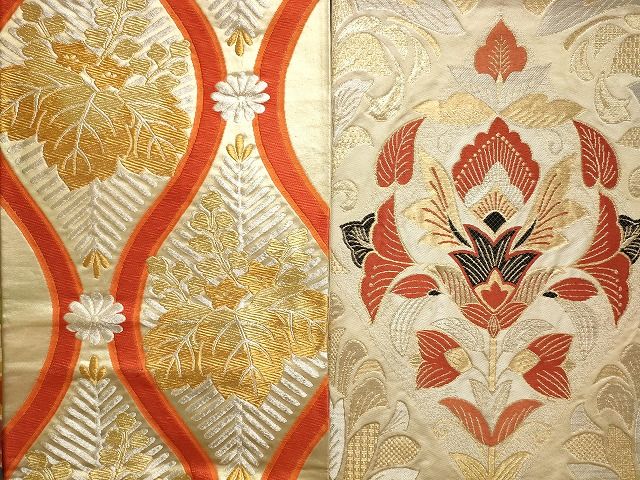 平和屋本店□袋帯 西陣 まとめて100点 鳳凰 蝶 更紗 花柄 七宝 宝相華