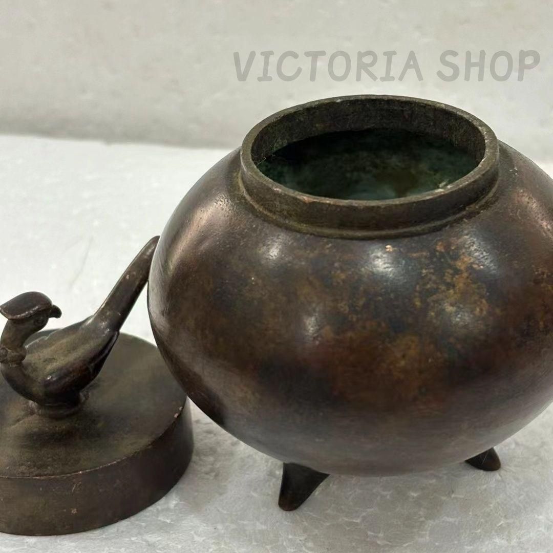 銅 細工 茶道具 香道具 蓋置 置物 お茶の缶 銅製 銅 細工 茶道具 香道具 蓋置 置物 お茶の缶 銅製 | 金属工芸