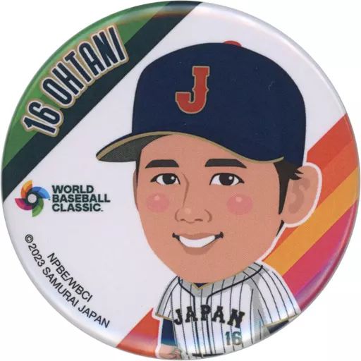 ホットセール - アートトラベルシューズ 中古】バッジ・ピンズ 大谷翔平#16 缶バッジ 「モバガチャ 『侍 スポーツ選手