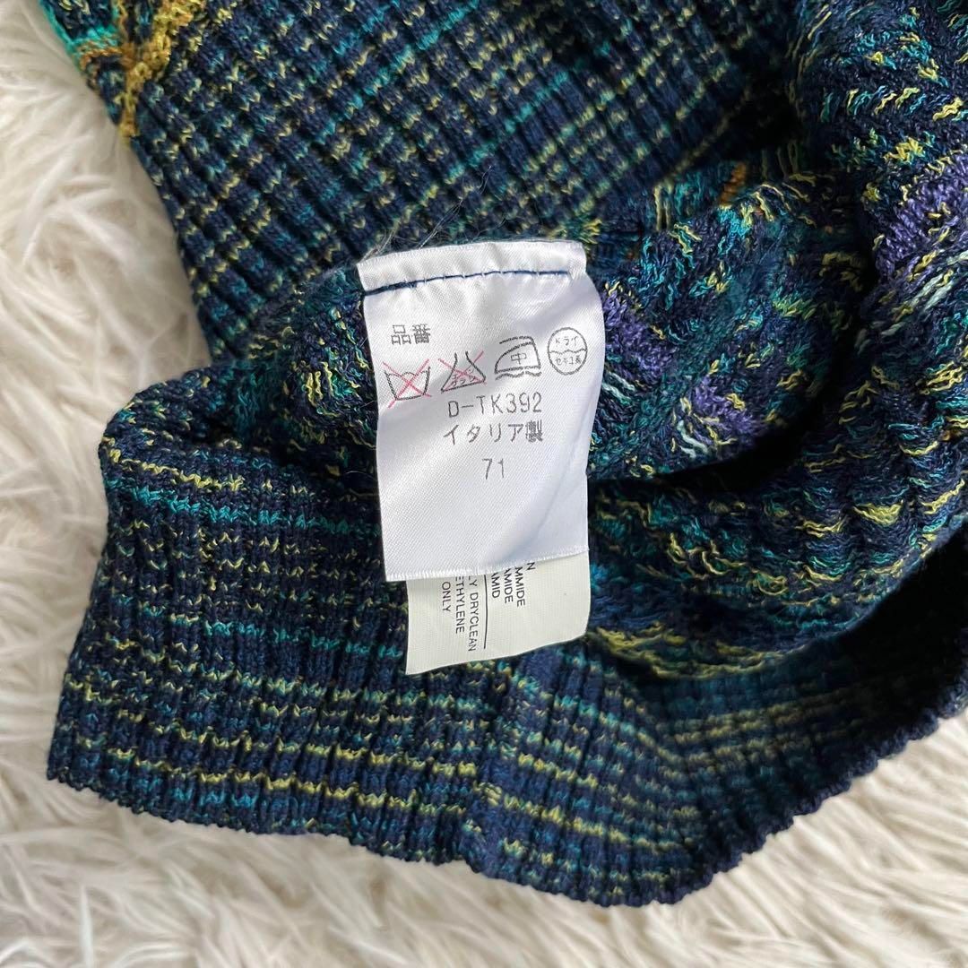 美品 MISSONI オレンジタグ カーディガン 40イタリア製 レーヨン100 美品 最高級オレンジタグ MISSONI ミッソーニ カーディガン